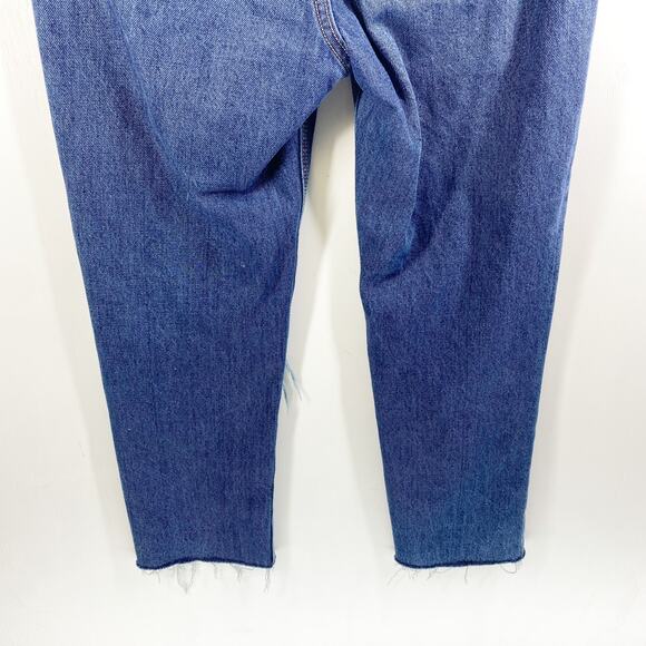 Old Navy Jeans High Rise Slouchy Straight Distressed Womens Size 2 - Picture 9 of 10